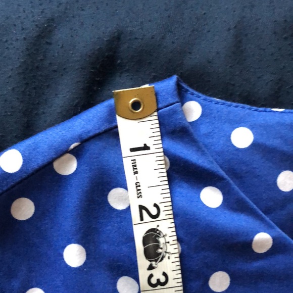 Liz Claiborne blue polka dot dress - Picture 10 of 12